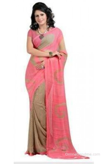 Ishin Printed Fashion Georgette Sari